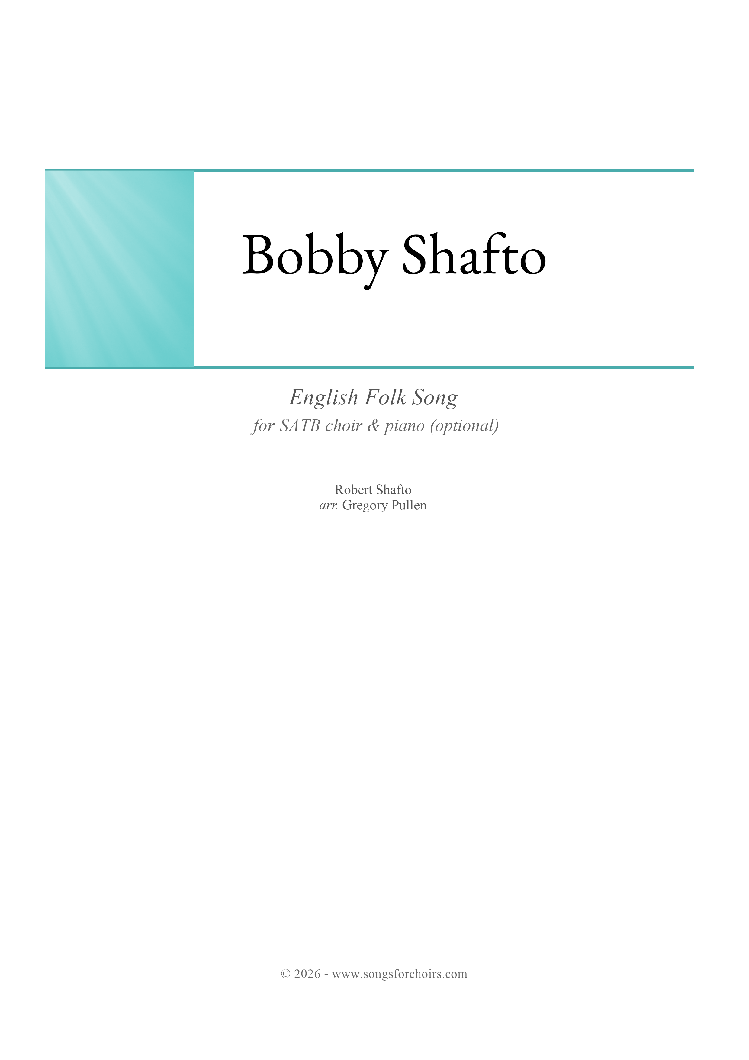 Bobby Shafto cover